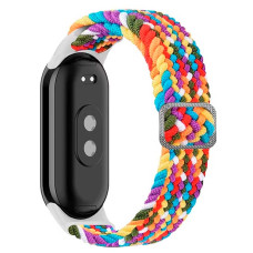 Плетеный ремешок для Xiaomi Mi Band 8/9/10, регулируемый под любой размер, цветной