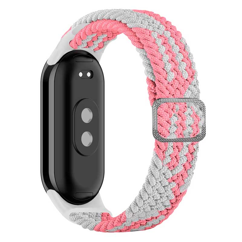 Плетеный ремешок для Xiaomi Mi Band 8/9/10, регулируемый под любой размер, цветной