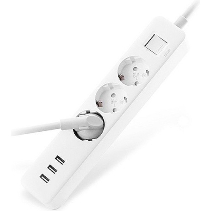 Удлинитель Xiaomi Mi Power Strip 3 розетки, 3USB EU