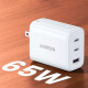 Зарядное устройство Ugreen 65W GaN Fast Charger (90263)