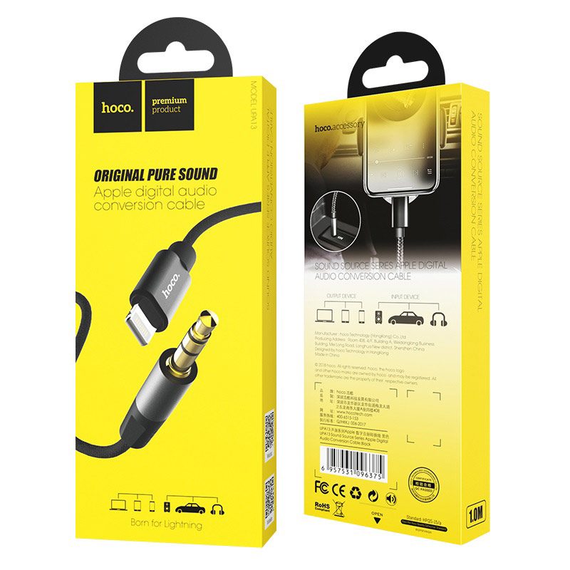 AUX кабель на iPhone HOCO UPA13
