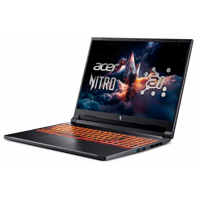 Ноутбук Acer Nitro V16 16" WQXGA 180Hz AMD Ryzen 7-260 / Nvidia Geforce RTX 5050 8GB (16GB + 512GB SSD) Win11, ENG