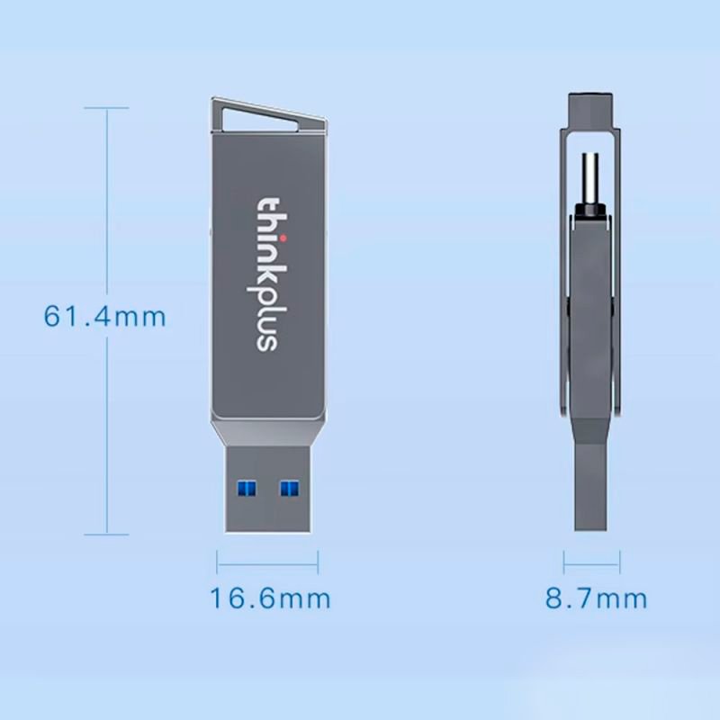 Флешка Lenovo Thinkplus 256GB USB-C USB-A