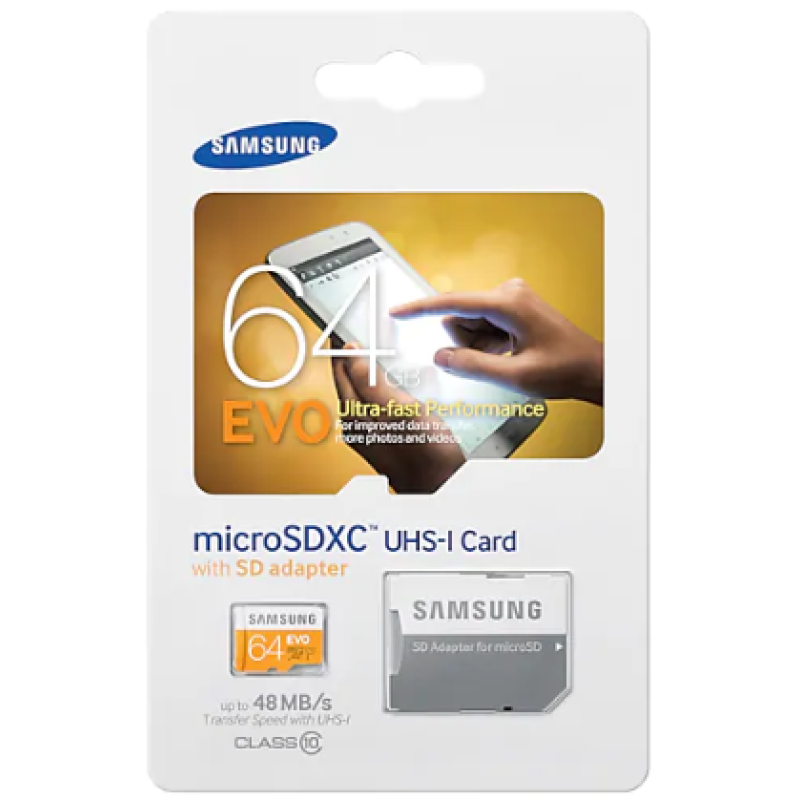 Флешка Micro SDHC Card SAMSUNG 64GB EVO UHS-I class 10