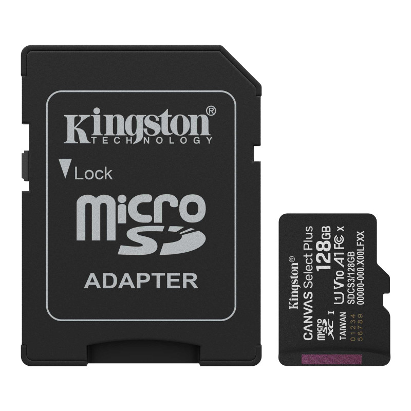 Флешка Kingston Canvas Select Plus microSD 128GB