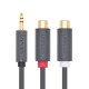 Аудио кабель Ugreen 3.5mm to 2RCA 3-5mm M/M Audio Cable  0.5M (40423)