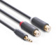 Аудио кабель Ugreen 3.5mm to 2RCA 3-5mm M/M Audio Cable  0.5M (40423)