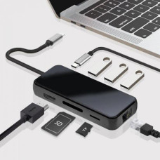 Адаптер-переходник 8in1 USB-C to PD/HDMI/3xUSB3.0/SD/TF