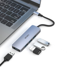 Адаптер-переходник Wiwu Alpha 4 in 1 USB-C Hub A440 Pro