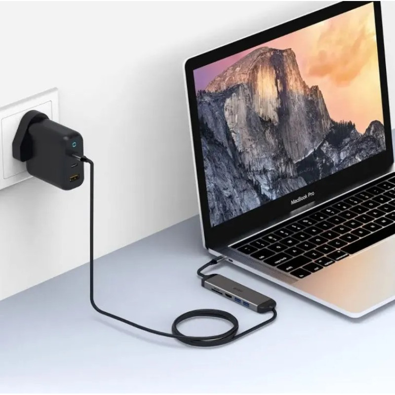 Адаптер-переходник Wiwu Alpha 5 in 1 USB-C Hub A521H