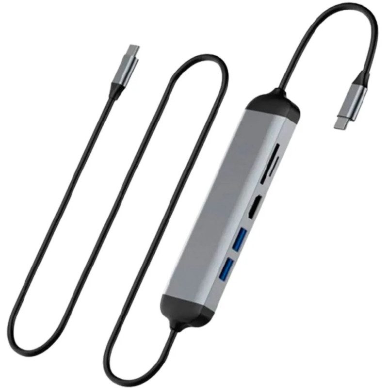 Адаптер-переходник Wiwu Alpha 5 in 1 USB-C Hub A521H