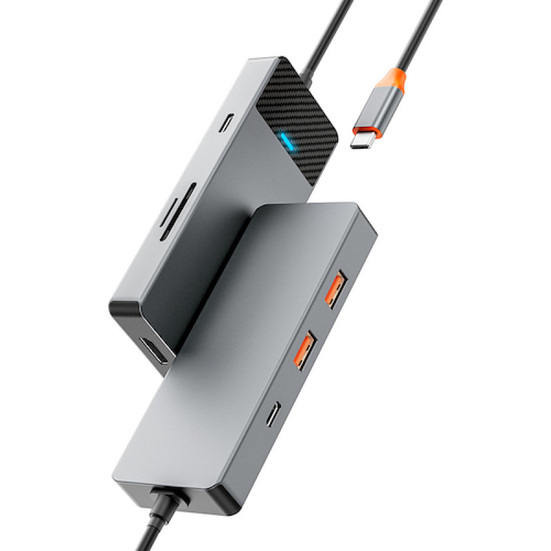 Адаптер-переходник Wiwu Linker 7 in 1 USB-C HUB A721HD