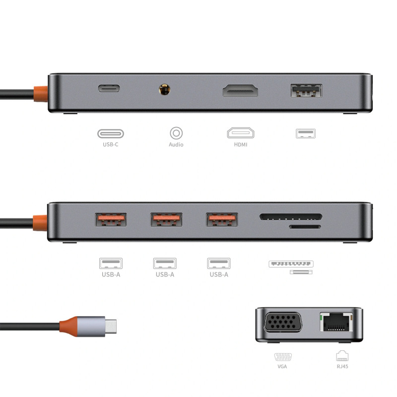 Адаптер-переходник Wiwu Cyber Hub 11 in 1 USB-C Hub