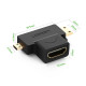 Переходник UGreen HDMI to Micro & Mini HDMI (20144)