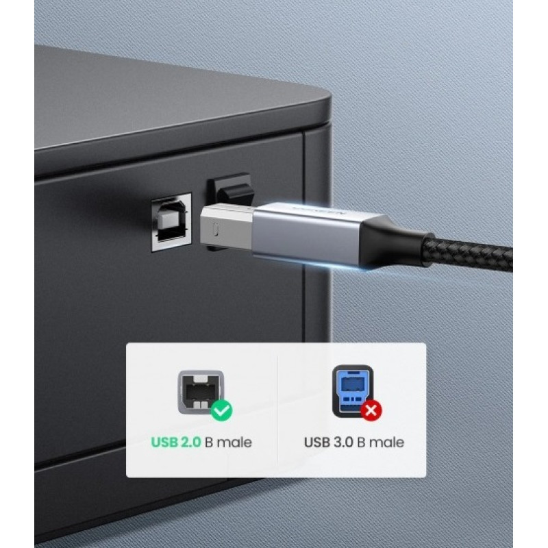 Кабель для принтера Ugreen USB-C to USB B (1M)