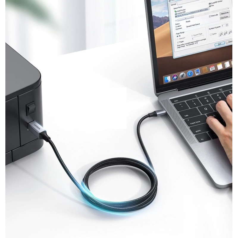 Кабель для принтера Ugreen USB-C to USB B (1M)