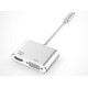 Универсальный адаптер c Type-C на 1xHDMI/1xVGA