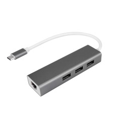 Универсальный адаптер c Type-C на 3xUSB/Gigabit Ethernet