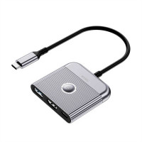 Адаптер-переходник Wiwu Wi-HB002 Traveling 3in1 USB C hub