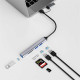 Адаптер-переходник Wiwu Zolo 5 in 1 USB-C/USB-A Hub Wi-HB003
