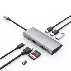 Адаптер-переходник Wiwu Adapter USB Type-C 7 in 1 T8 для Apple Macbook