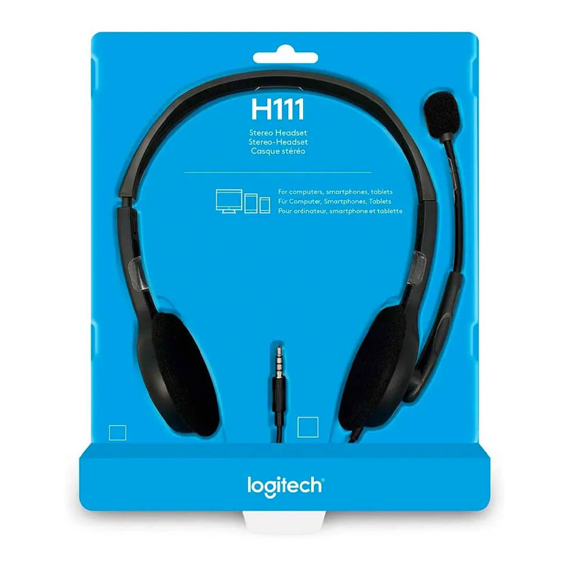 Накладные наушники Logitech H111