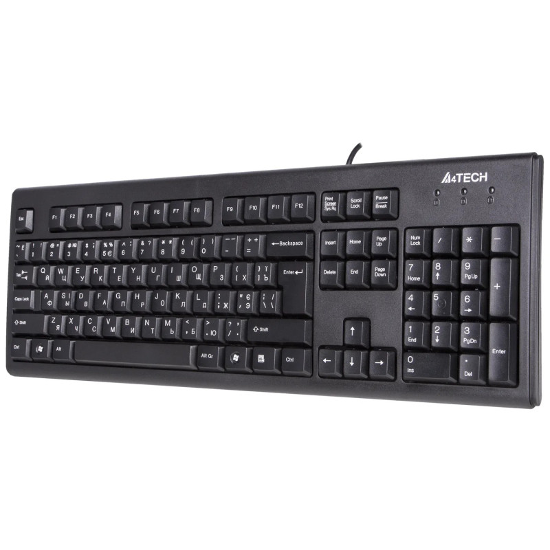 Клавиатура A4Tech KM-720 FN-KEY MULTIMEDIA KEYBOARD USB BLACK US+RUSSIAN