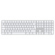 Беспроводная клавиатура Apple Magic Keyboard with Touch ID and Numeric Keypad White