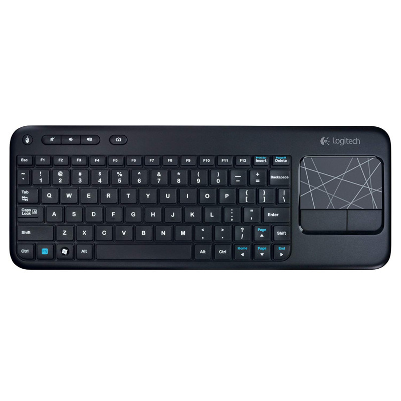 Беспроводная сенсорная клавиатура Logitech K400 со встроенной сенсорной панелью Multi-Touch