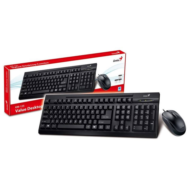 Комплект проводной Genius KM-125 USB