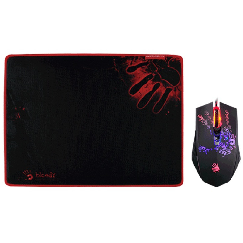 Игровая мышь A4Tech Bloody A6081 USB + Коврик