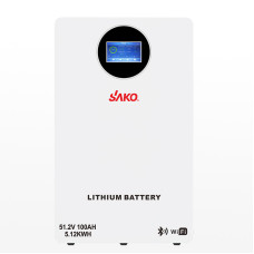 Аккумулятор LiFePO4 SAKO Li-Sun 51,2 В 100 А·ч, 5,12 кВт·ч