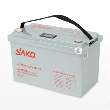 Аккумулятор LiFePO4 SAKO Li-Max 12,8 В 100 А·ч, 1,28 кВт·ч