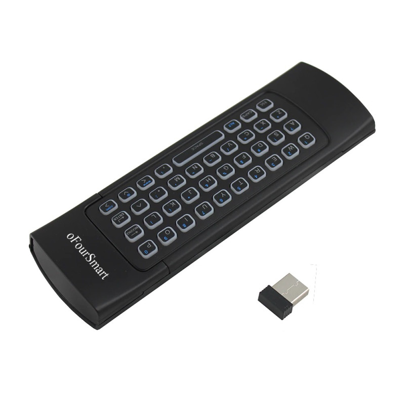 Пульт Аэро-мышь беспроводная мини-клавиатура MX3-M-L Air Mouse (2-4GHz)  