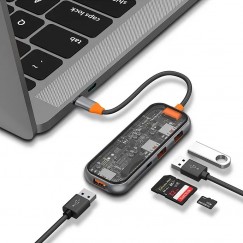 Адаптер-переходник Wiwu Cyber Hub 5 in 1 USB-C Hub