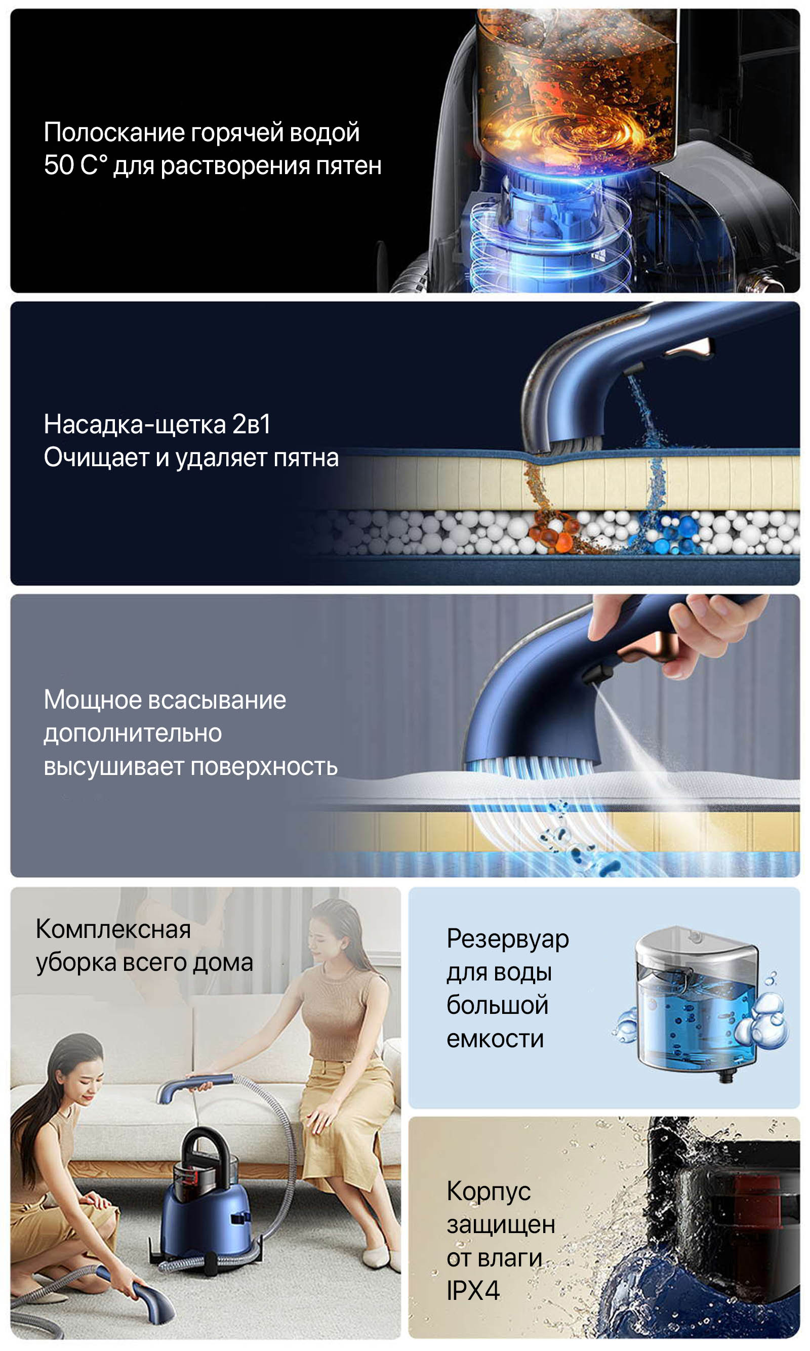 ⚡Моющий пылесос Deerma Suction Vacuum Cleaner (DEM-BY200) купить в Бишкеке  - SOFTECH.KG