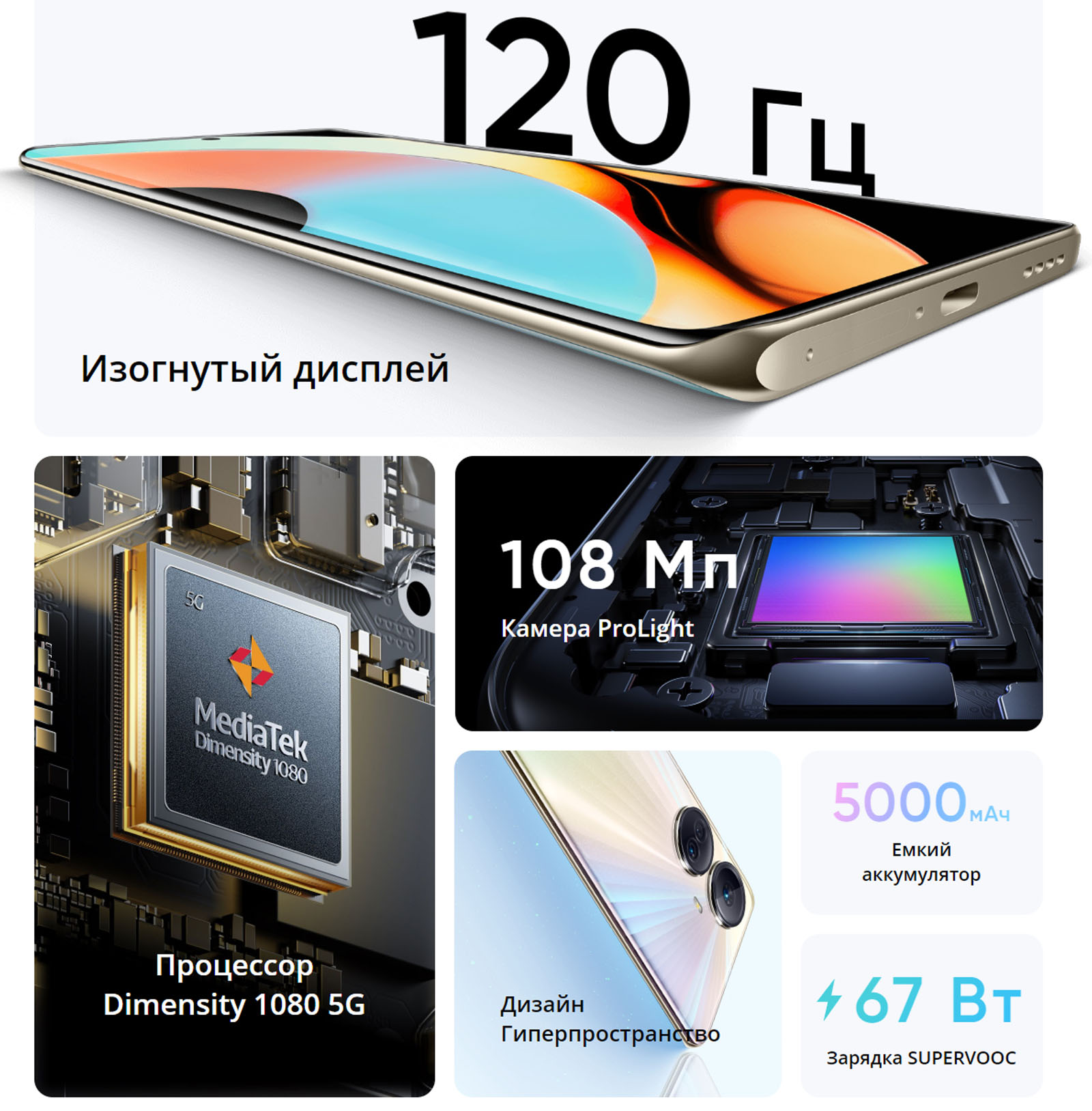 Смартфон Realme 10 Pro Plus (12+256) EU низкая цена в Бишкеке - SOFTECH.KG